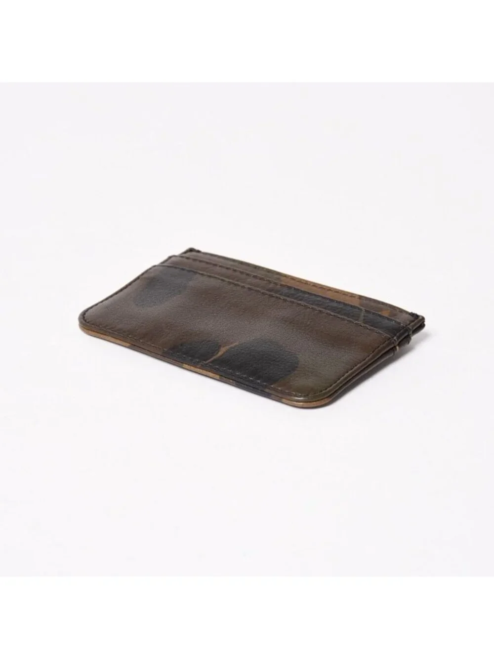 Chrome Hearts Double Side Card Case Scroll Label Logo Camouflage 925 Sterling